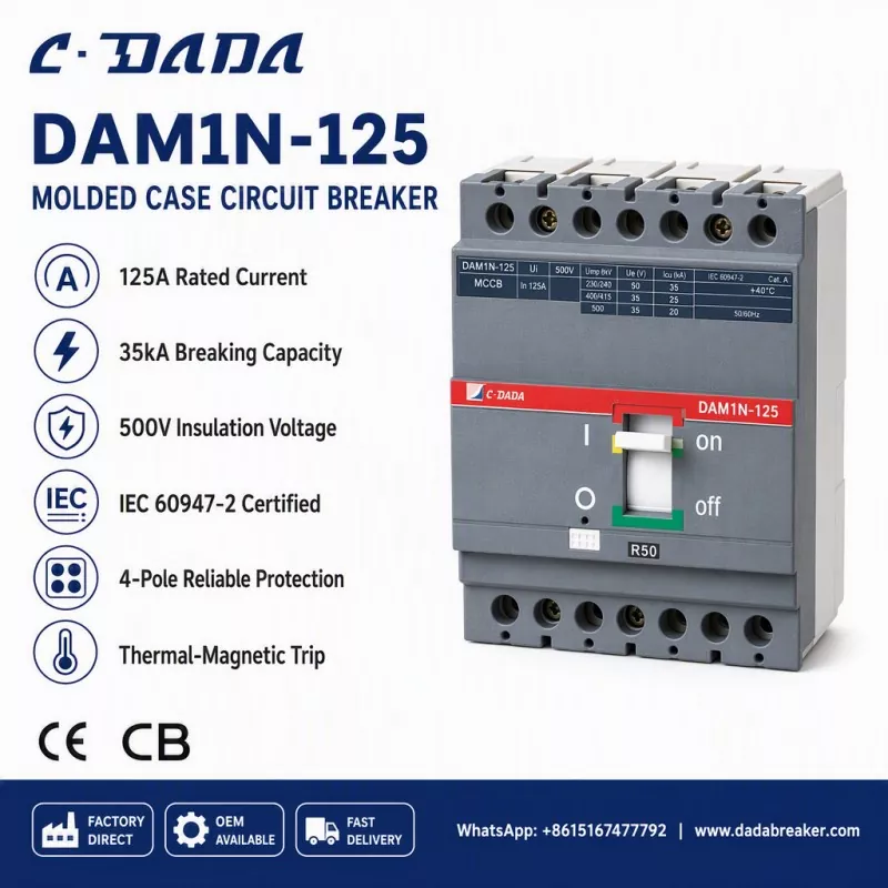 Ionracas Fo-Dáilte a Chinntiú: Réiteach C·DADA DAM1N-125 MCCB
